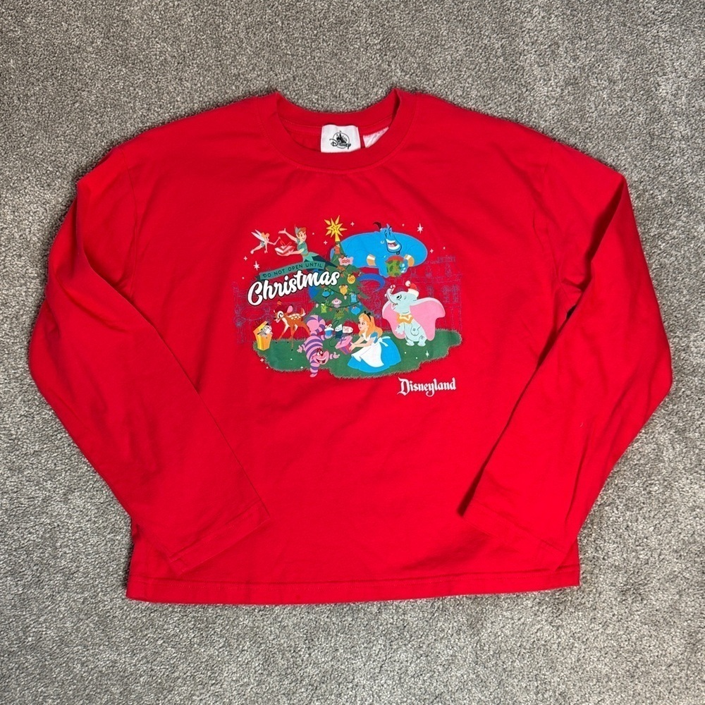 Disney Red Christmas Long Sleeve Tee